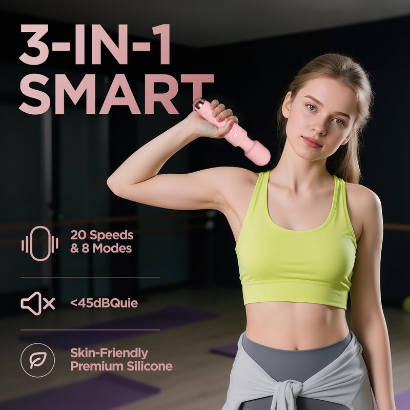 Kamileo Personal Massager - 4H Max Runtime & Ultra-Quiet -