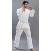 Karate Belt 220cm White, Taekwondo Belt Judo Belt, Cotton Striped