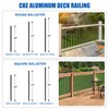 CKE 26" Square Deck Balusters, 30 Packs Black Aluminum Deck