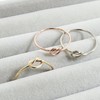 14k Solid Gold Stacking Knot Ring (yellow-gold, 7.75)