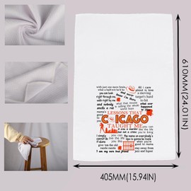 MNIGIU Musical Inspired Gift Musical Quote Gift Musical Dish Kitchen Towel for Theatre Fan (Chi Towel)