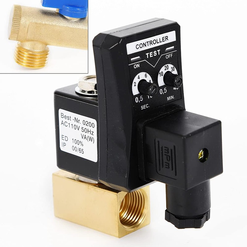 YIYIBYUS AC 110V 1/2" Automatic Timed Water Tank Electronic Timed