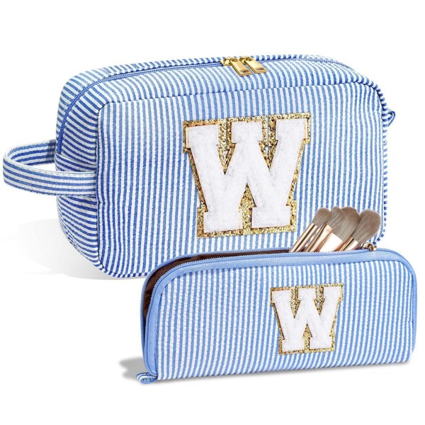 Hbhpov Makeup Bag set Organizer Cotton Letter Cosmetic Pouch Large