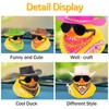 wonuu Rubber Duck Car Ornaments Duck Car Dashboard Decorations for