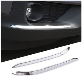 Tumukiw Front Corner Bumper Guards Fit for Honda Pilot 2019 2020 2021 2022 Front Bumper Corner Protection Cover Trims Front Bumper Lip Corner Trim Anti-Collision (Silver)