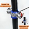 WYSIWYKA 2PCS 304 Stainless Steel Wall Mount Ceiling Mount Pipe