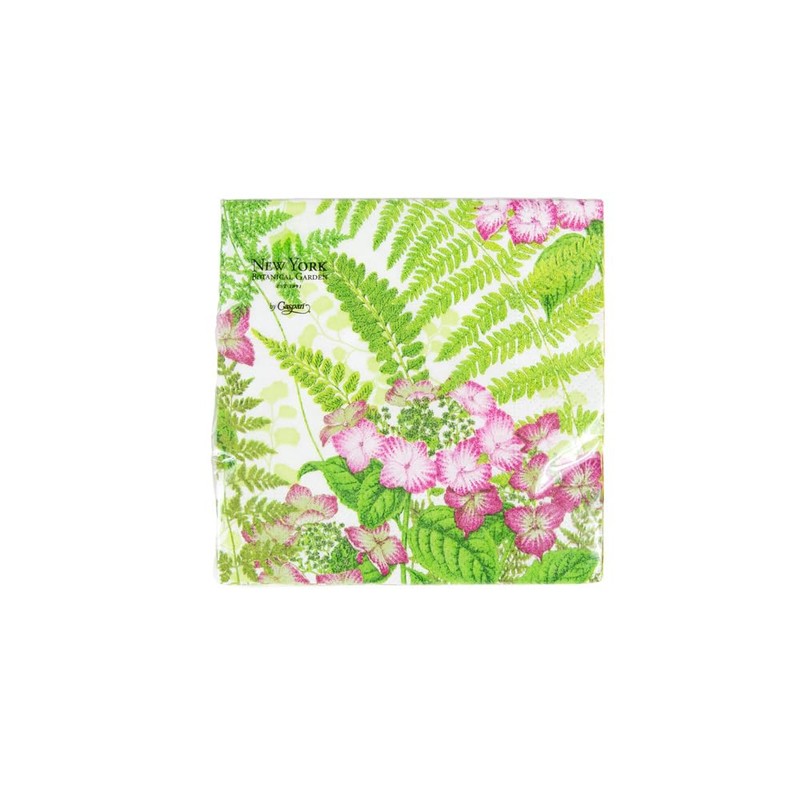 Caspari Fern Garden Cocktail Napkins - 20 Per Package