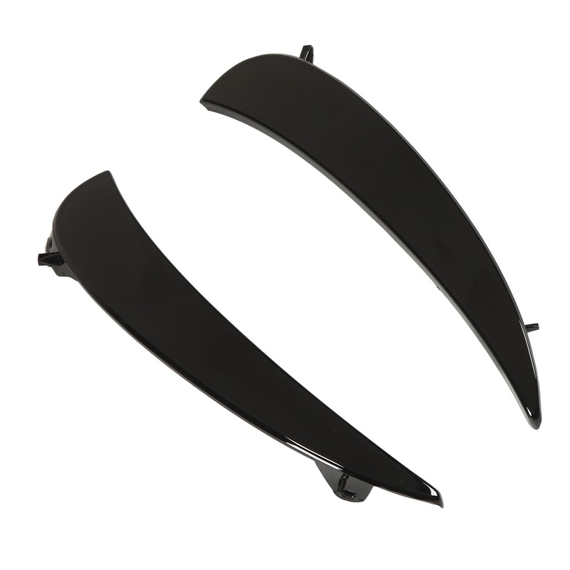 Gloss Black Front Bumper Fog Grille Air Vent Trims Replacement