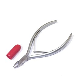 Sam Cuticle Nipper for Professionals Beauty Salon or Home, Hand Sharpened Inox Satin Double Spring Jaw 3 mm 12,5 cm