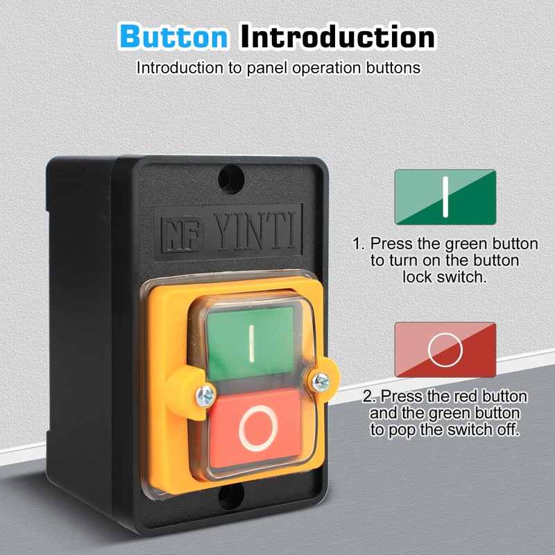 Machine Switch Push Button Replacement Switch: Nizirioo Pack of 3