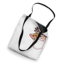 Pocket Axolotl Snacks Pizza Snaxalotl Axolotl In Pocket Tote Bag