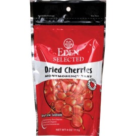 Eden Foods Fruit Dried Cherry Montmorency 4oz (Pack of 3)