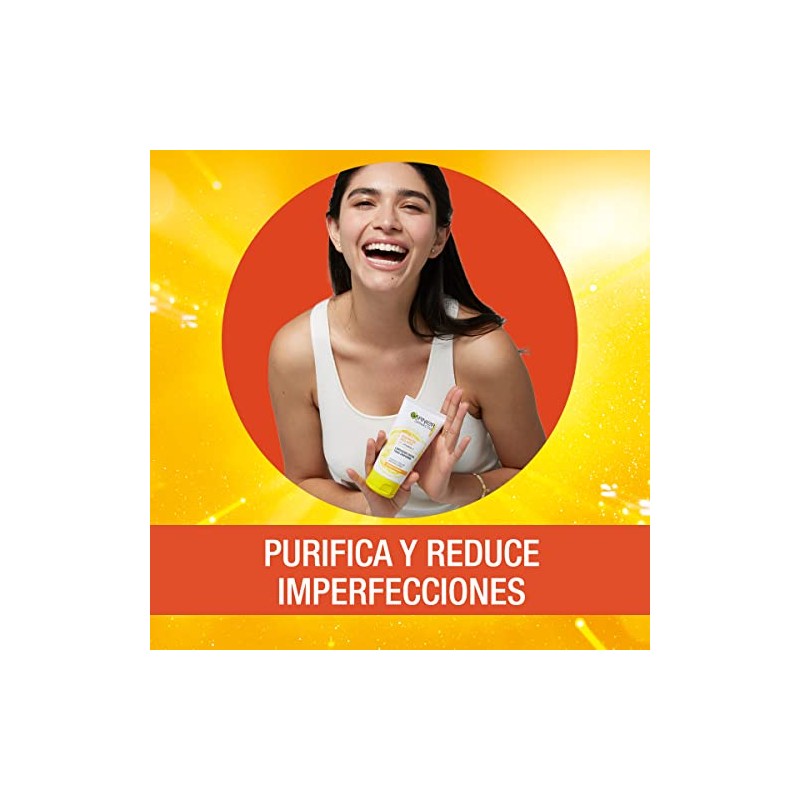 Garnier. Gel Limpiador Facial Tono Uniforme con Vitamina C Express