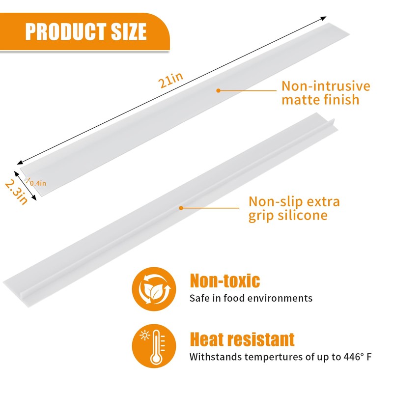Pack of 2 Worktop Connecting Rail for Kitchens, Kitchen Plate,