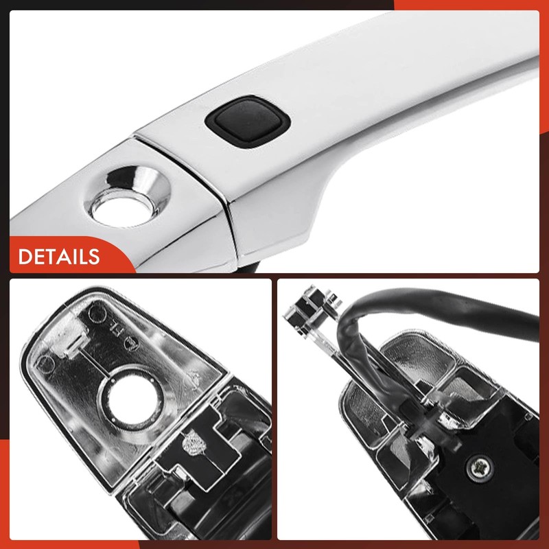 A-Premium Front Driver Side Exterior Door Handle with Sensor Compatible