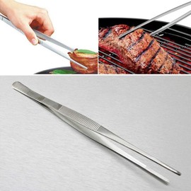 Itisyou Cooking Tweezers Stainless Steel Long Clamp Tweezers for Cooking 30cm 2pcs Cookware