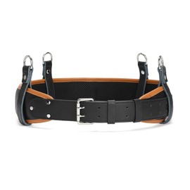 quipuda 4 Packs Genuine Leather Belt Loop with D Ring, Tool Belt Loop, Key Fob Leather, Hard (5.08 cm Width)