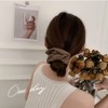 RAINY LEMON, Hair Elastic Scrunchie, Stylish, Adults, Volume, Large, Satin