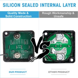 Dual Battery Isolator 12V 140 Amp with Voltage Display Auto & Manual Mode Voltage Sensitive Relay (VSR) Auto Charger Truck Smart Battery Isolator for ATV UTV Truck Marine RV