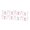 50Pcs Pink Butterflies Paperclip Cartoon Color Plating Innovative Cute Paperclips