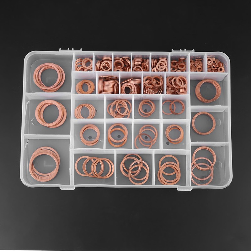 Copper Washer Set Kit with Plastic Box Good for All