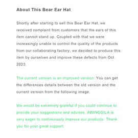 Knitted Ski Mask Crochet Beanie Hat Face Mask, 3D Funny Bunny Bear Cat Ear Hat for Women Men Girls for New Year Cold Weather or Party(Orange Bear)