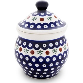 Bunzlauer Keramik 1.0 Litre Storage Container for Food Storage Diameter 12.1 cm, Height 16 cm Decor 41
