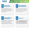 VEVA 9000 Premium HEPA Replacement Filter 2 Pack Including 4