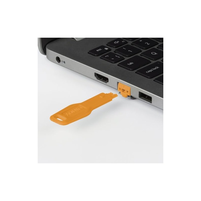 Lindy RJ45 Port Locks, Orange, 20pcs