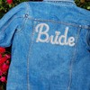 SOYCEV Bride Iron on Patches White Bride Letter Patches Bride