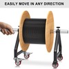 Insaga Wire Spool Rack Portable Cable Caddy with Wheels, Wire