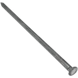 AERZETIX - C48520 - Set of 10 Flat Head Nails - Flat Head Nails - Wire Pins - Diameter 7x210mm - Made of Carbon Steel - Wooden Fixing - DIN 1151