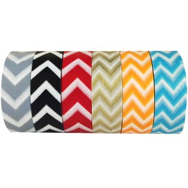 Wrapables Japanese Washi Masking Tape Collection, Premium Value Pack (Set of 6) VPK15