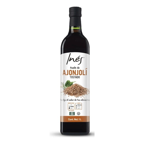 Aceite De Ajonjol Tostado 1 LT Ins, Sin Gluten Cocina