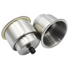 Yuanhe 2pcs Stainless Steel Cup Drink Holder with Drain for