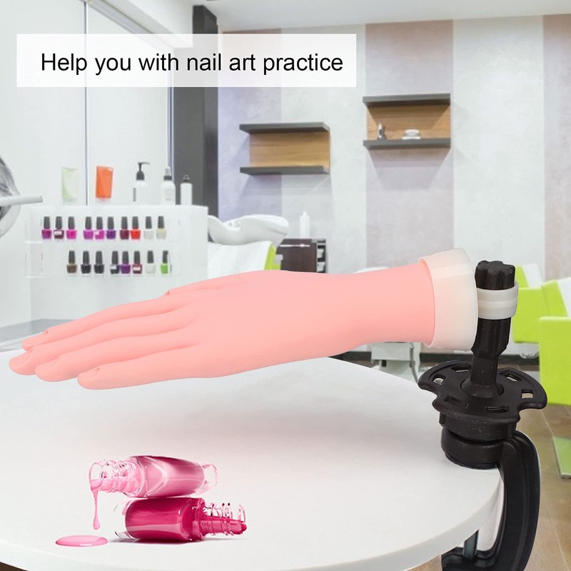 Practice Hand for Acrylic Nails,Adjustable Fake Mannequin Hands for Nails