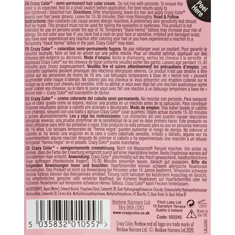 Crazy Color by Renbow 55 Lilac 100 ml