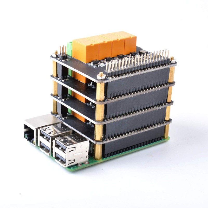 GeeekPi 4 Channel Relay Board Module for Raspberry Pi, Power