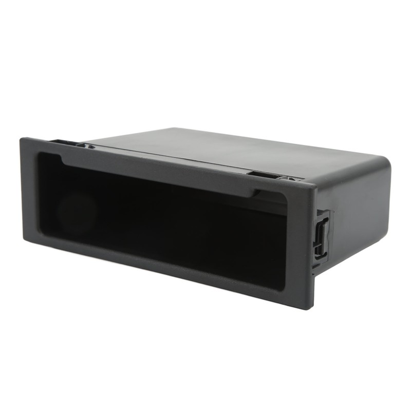 Car Stereo Radio Storage Box Black Large Storage Space Dash