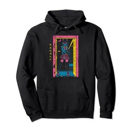 Creepy Girl Cat Grunge Slasher Pastel Goth Anime Horror Pullover Hoodie