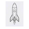 Large 'Space Rocket' Temporary Tattoo (TO00074447)