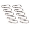 10Pcs Carabiner Clip Spring Snap Hook Heavy Duty Quick Link