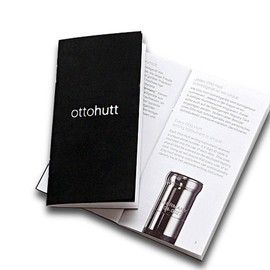 Otto Hutt 001-11305 Ballpoint Pen Design 06 Aluminium Sand-Rose Gold 13.8 cm Refill Size M Font Colour Blue