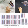100Pcs Heat Erase Pens Erasable Smoother Writing Various Colors Fabric