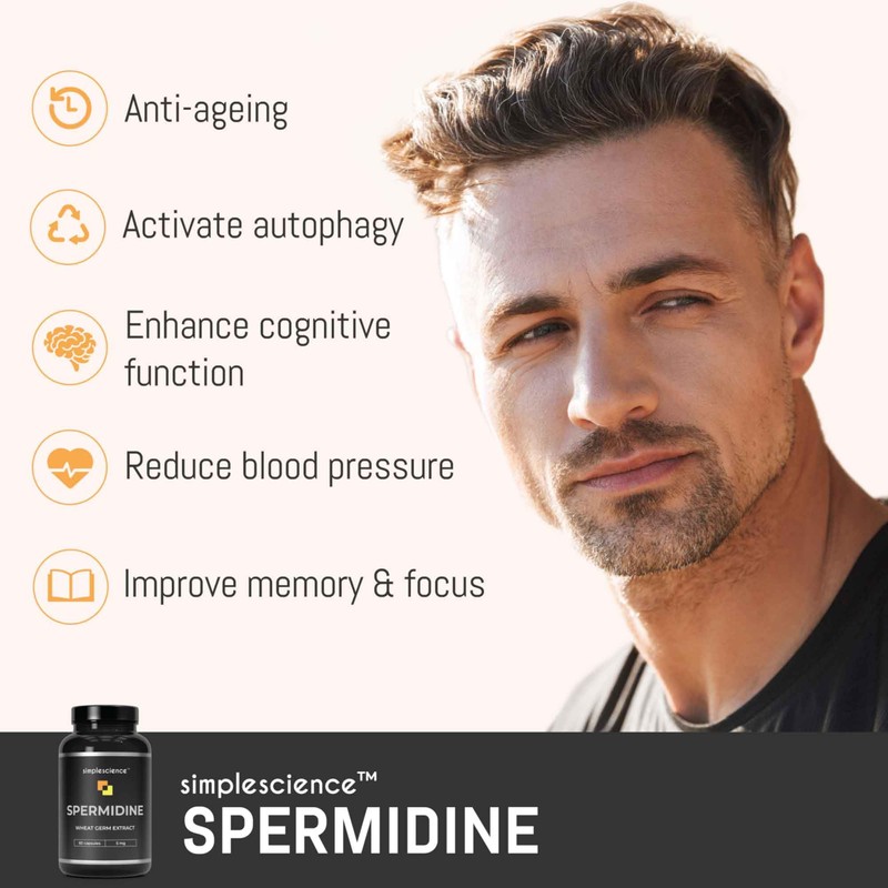 Ultra Pure SPERMIDINE | 60 Servings | 99% Pure Spermidine