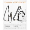 HULISEN Clear Sling Bag for Stadium Events, Clear Purses for