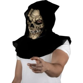 Máscara Calavera Cráneo Muerte Parca Terror Halloween Ocre Skull Grim