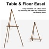 Falling in Art 65" A-Frame Tripod Easel Stand, Wooden Display