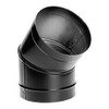 DuraVent 8DBK-E45SS DuraBlack Stainless Steel 45° Elbow, 8" Size