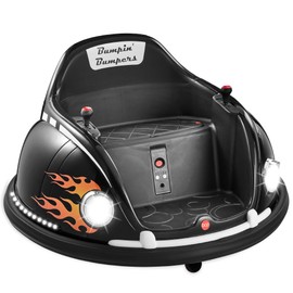 Best Choice Products 6V Electric Kids Ride On Bumpin Bumper Car, 1.5 - 6 Years Old, Parent Remote Control, 360 Degree Spin, Lights, Sounds - Black